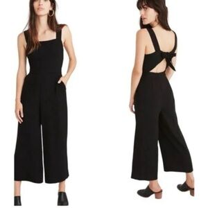 Madewell Black open-back Sleeveless Jumpsuit